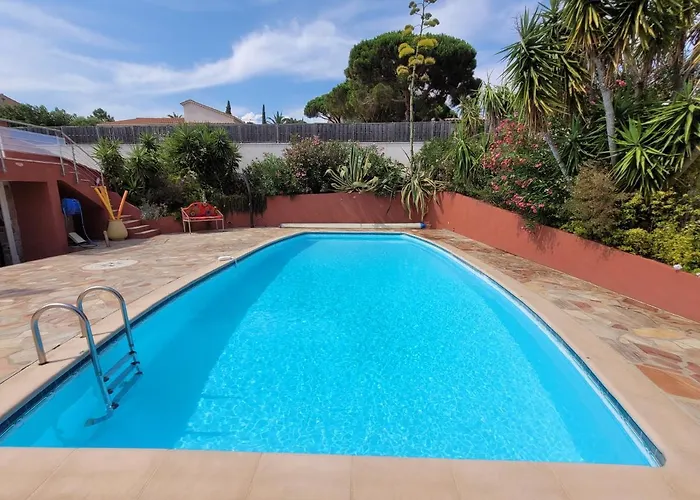 Villa Palm' Issambres 6-7 Personnes, Clim, Avec Piscine, Jardin Et Parking Prives La Garonnette-Plage