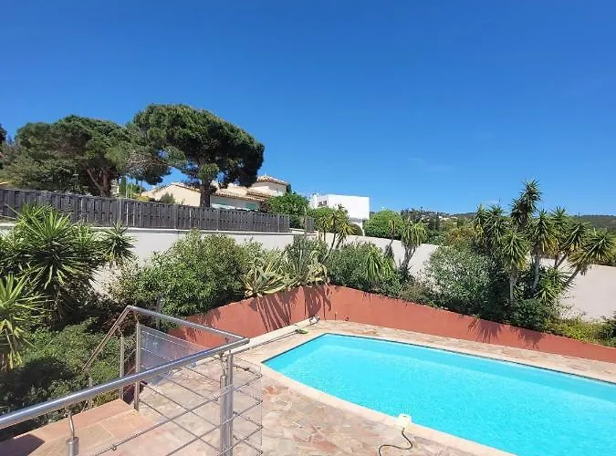 Palm' Issambres 6-7 Personnes, Clim, Avec Piscine, Jardin Et Parking Prives La Garonnette-Plage