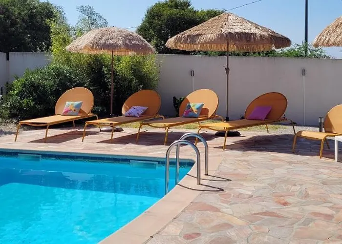 Villa Palm' Issambres 6-7 Personnes, Clim, Avec Piscine, Jardin Et Parking Prives La Garonnette-Plage