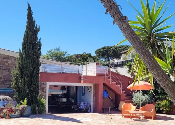 Palm' Issambres 6-7 Personnes, Clim, Avec Piscine, Jardin Et Parking Prives Villa *